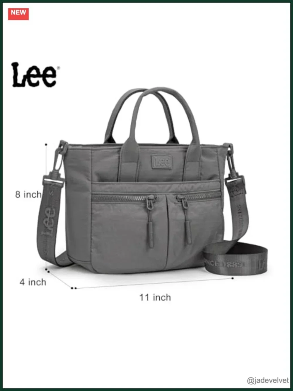 Waterproof Nylon Tote Bag with Multiple Pockets Crossbody